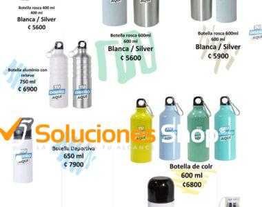 Botellas de Aluminio Personalizables en Soluciones Shop Costa Rica