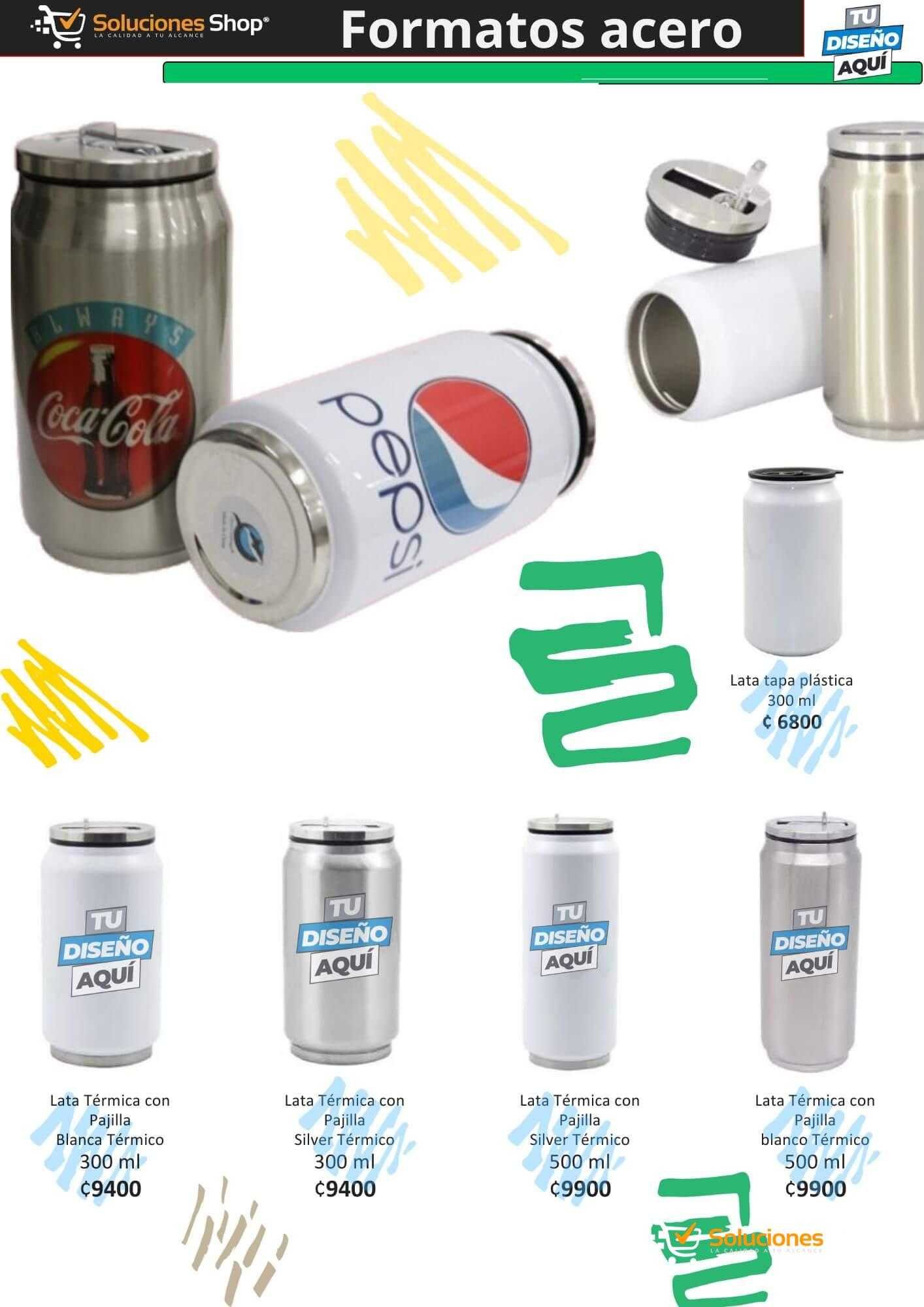 Latas Térmicas Personalizables en Soluciones Shop Costa Rica