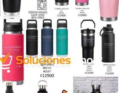 Vasos personalizados, acero inoxidable, Soluciones Shop, Costa Rica, compra online, grabado láser, aislamiento al vacío