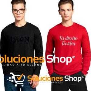 Camiseta de Hombre 100% Algodón Manga Larga con Diseño Personalizado