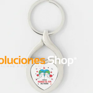 Llavero Metálico Personalizado "Día del Amor y la Amistad" - Pack de 3