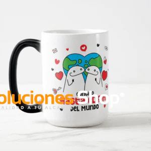 Taza Mágica 15 onzas Personalizada "Día del Amor y la Amistad"