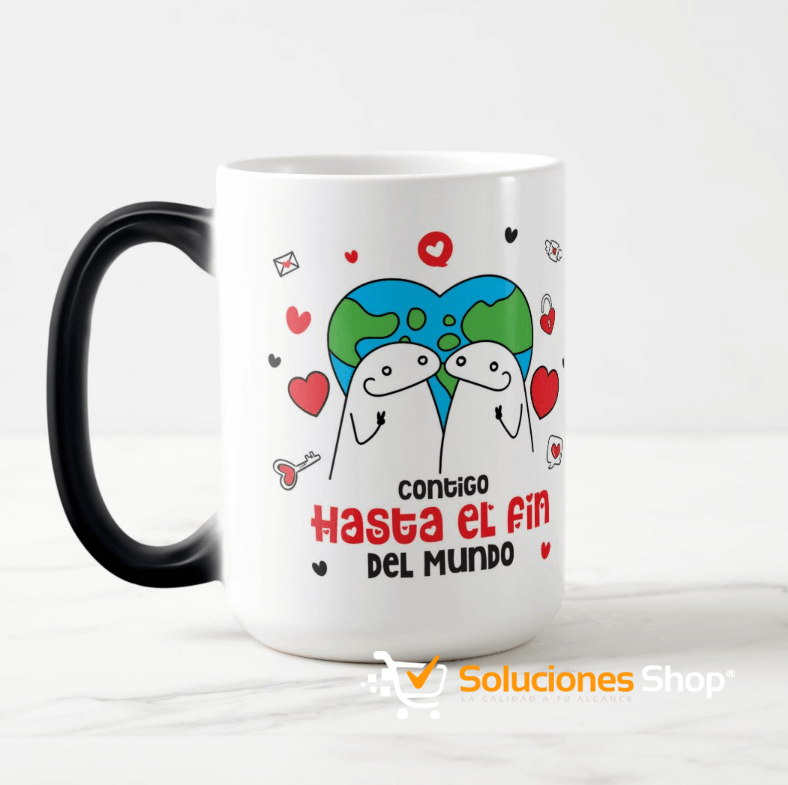 Taza Mágica 15 onzas Personalizada "Día del Amor y la Amistad"