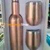 Coctelera, Botella, Oro Rosa, Acero Inoxidable, Set de Bar