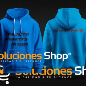 Sudadera personalizada "Tu arte, nuestra magia" - Azul
