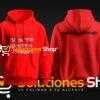 sudadera roja personalizada, sudadera unisex, ropa creativa, diseño único, personalización de ropa, sudadera para regalos