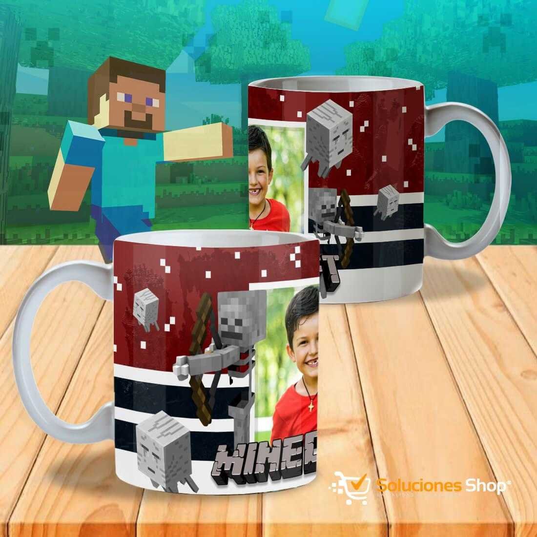 Tazas Minecraft con Marco para Foto – 12 Diseños Personalizados Tazas Minecraft con Marco para Foto – 12 Diseños Personalizados