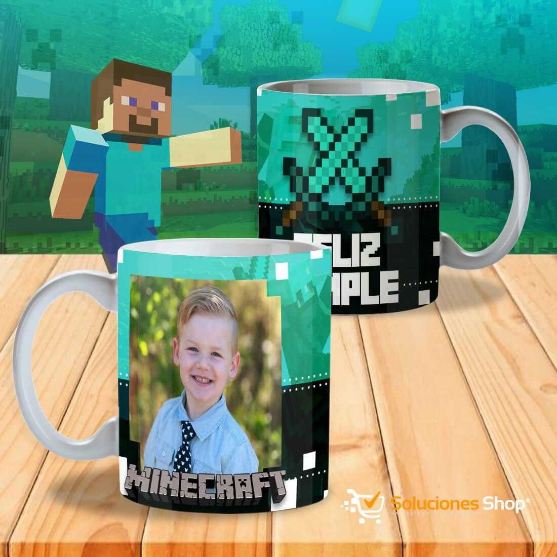 Tazas Minecraft con Marco para Foto – 12 Diseños Personalizados Tazas Minecraft con Marco para Foto – 12 Diseños Personalizados