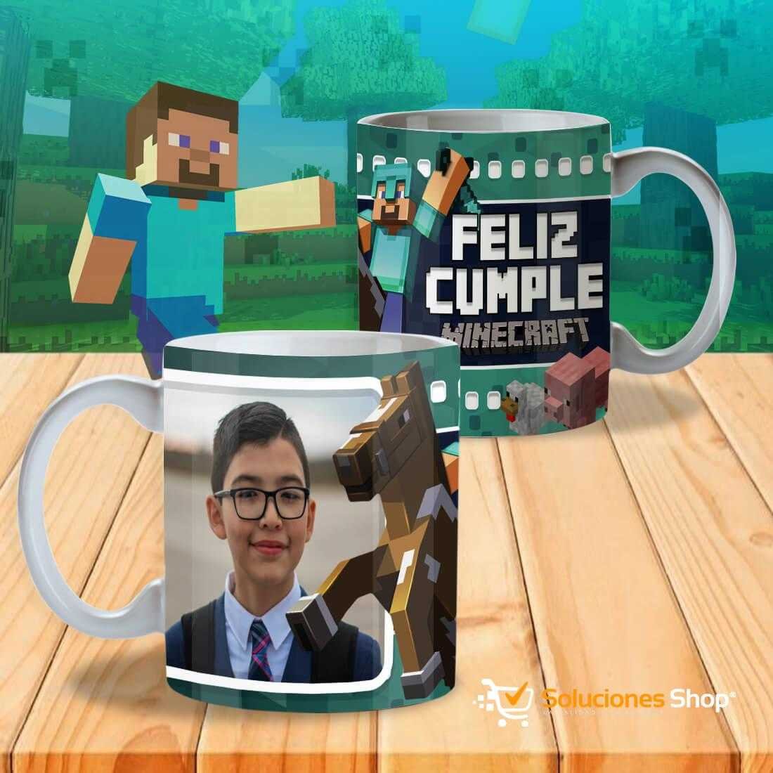 Tazas Minecraft con Marco para Foto – 12 Diseños Personalizados Tazas Minecraft con Marco para Foto – 12 Diseños Personalizados