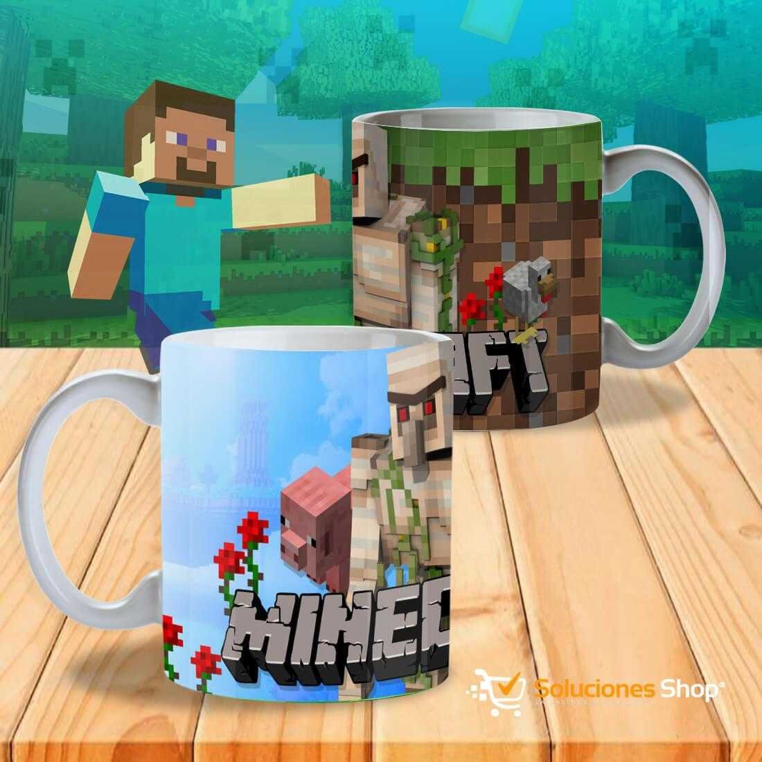 Tazas Minecraft con Marco para Foto – 12 Diseños Personalizados Tazas Minecraft con Marco para Foto – 12 Diseños Personalizados