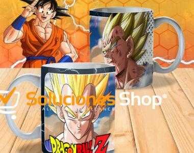 12 Plantillas Tazas Cumpleaños Dragon Ball