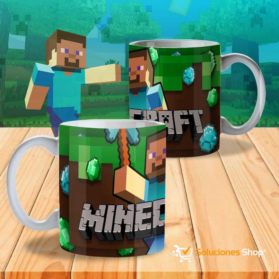 Tazas Minecraft con Marco para Foto – 12 Diseños Personalizados Tazas Minecraft con Marco para Foto – 12 Diseños Personalizados