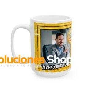 Taza clásica personalizada 15 oz con diseño para fiestas y celebraciones