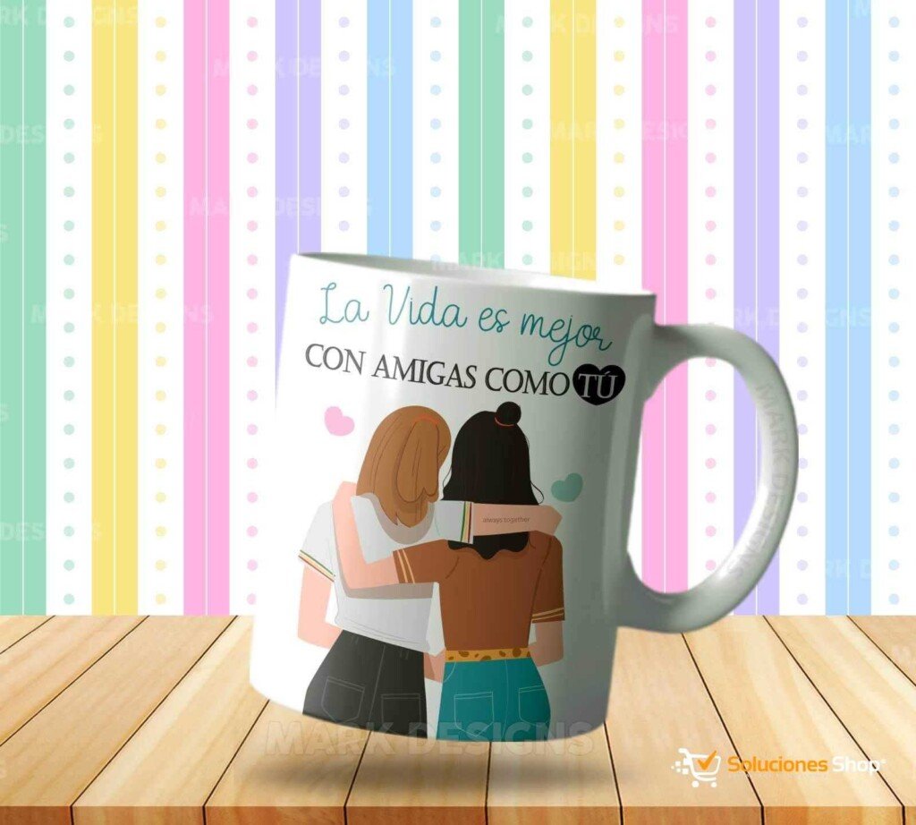 5 Tazas Mejores Amigas Personalizadas con diseños a tu gusto