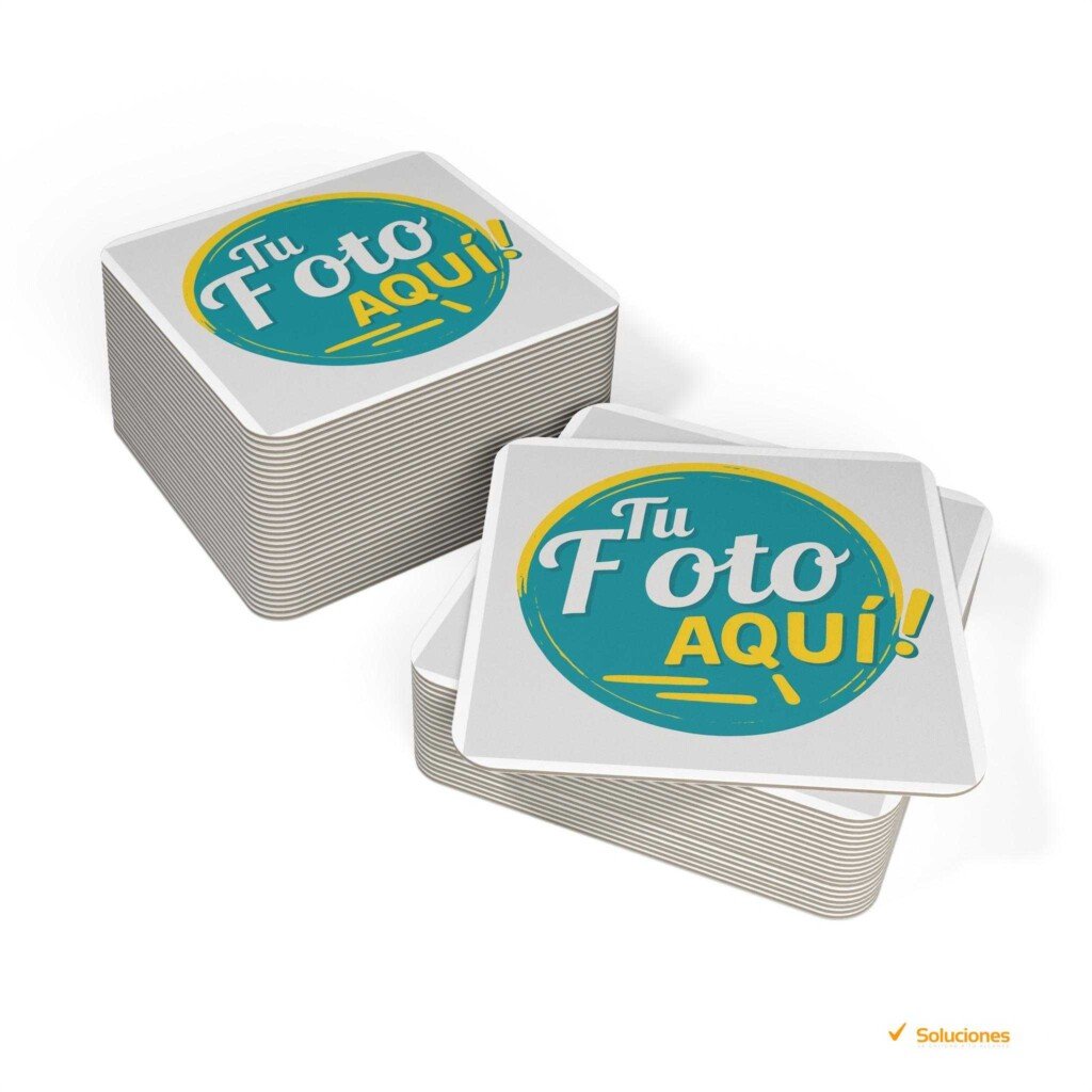 Posavasos personalizados | Añade tu foto, diseño o marca para eventos y decoración del hogar