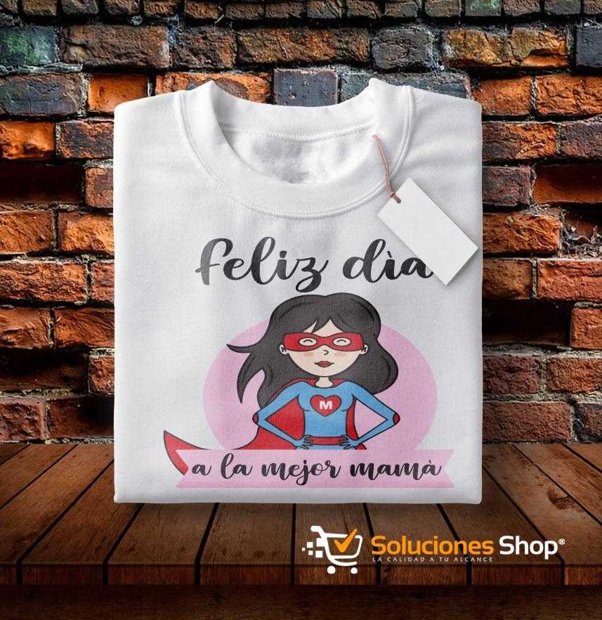 6 diseños para blusas “La Mejor Madre” personalizables