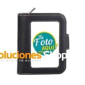 Billetera de Cuero Sintético Negro – Personalizada a Tu Gusto