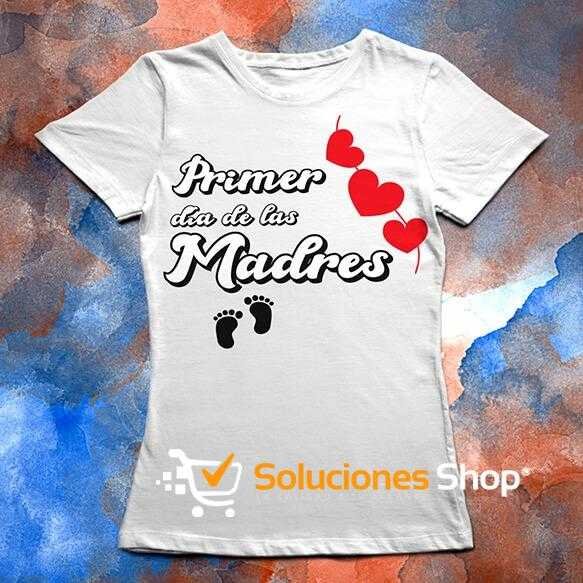 Camiseta personalizada Mi Primer Día como Mamá – Diseño único y emotivo