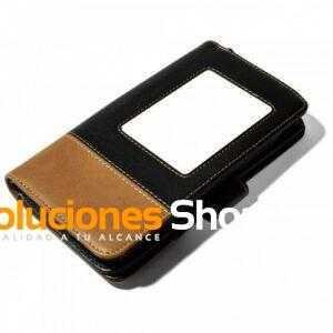Cartera de Cuero Marrón Personalizable – Billetera Grande de Cuero Sintético