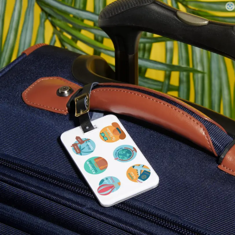 Etiquetas de equipaje duraderas Identificadores de nombre para maletas y bolsas de viaje (2) Etiquetas de equipaje duraderas Identificadores de nombre para maletas y bolsas de viaje (2)
