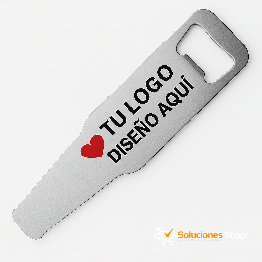 Material Acero inoxidable Abrebotellas de acero personalizado 3.5×11.6cm – Regalo único