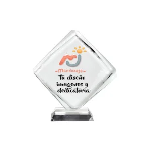 Reconocimiento de Vidrio Cuadrado Personalizado en Caja de Lujo