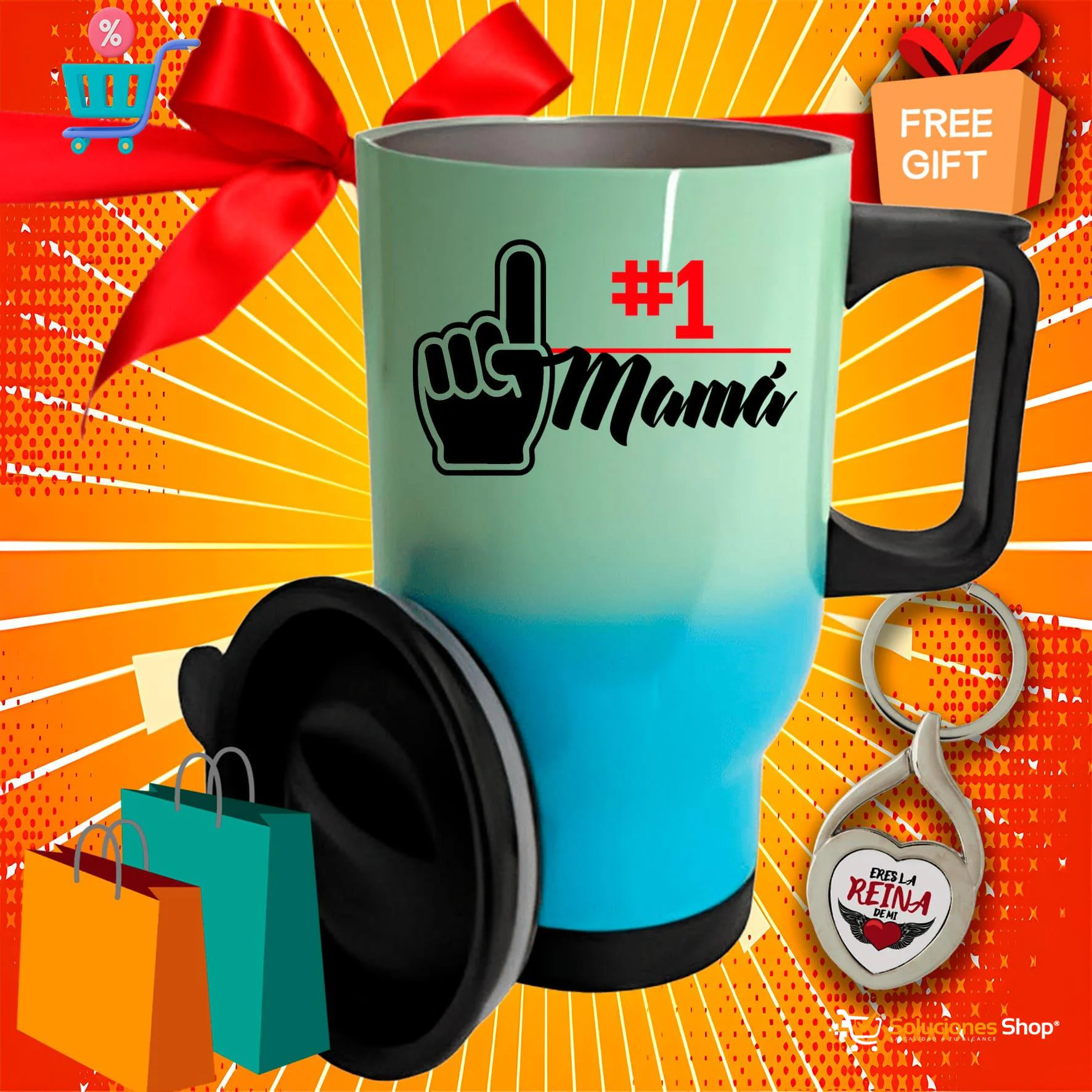 Vaso Viajero Para Carro Personalizado | Regalo Gratis