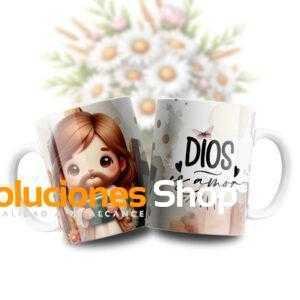 Tazas Cristianas con 4 Diseños Inspiradores – Fe, Amor y Esperanza