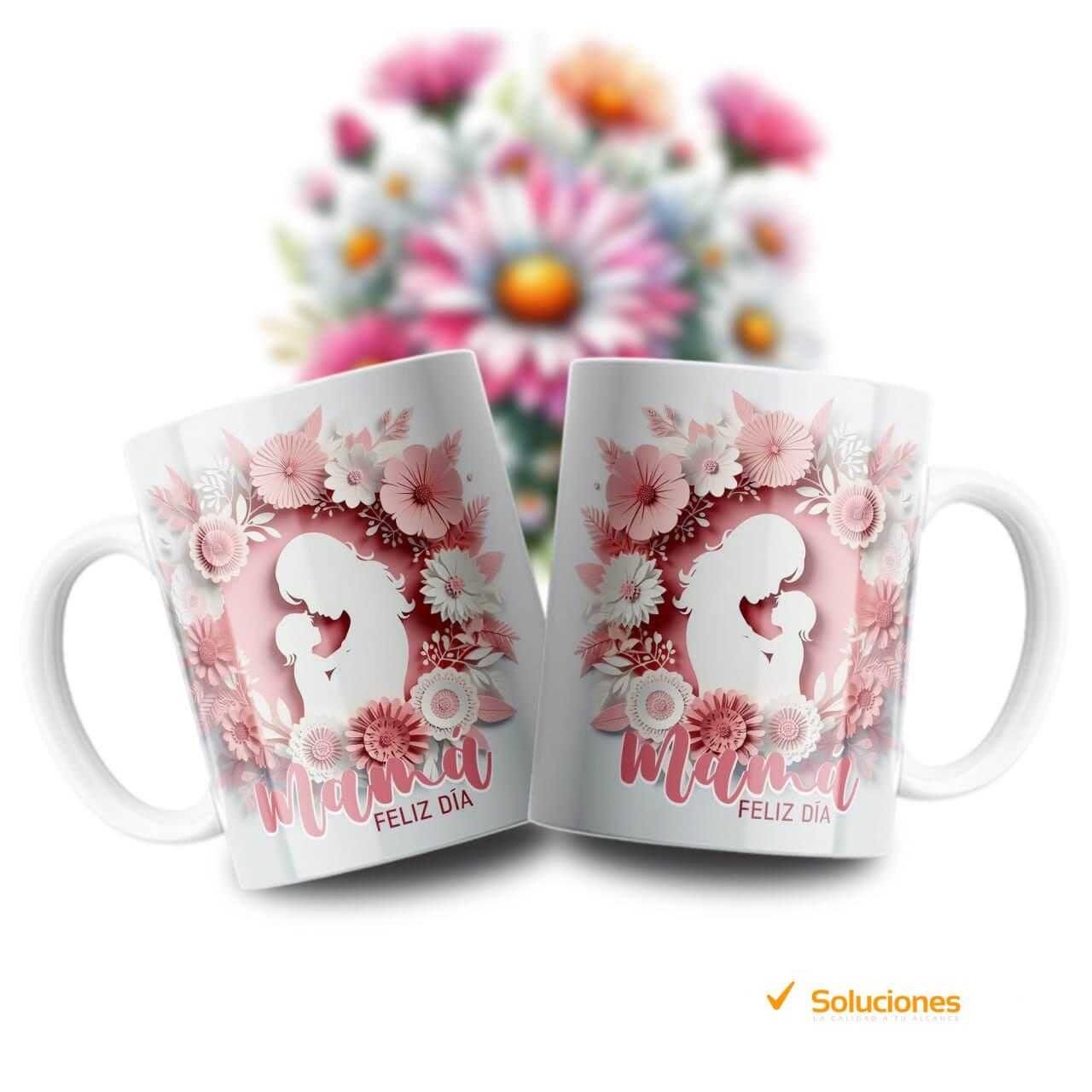 Tazas Mamá 3D con personalizado – 8 diseños únicos