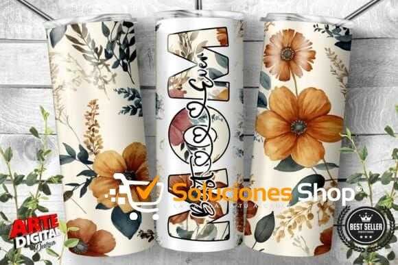 Tumblers Mom Best Ever personalizados 13 plantillas exclusivas