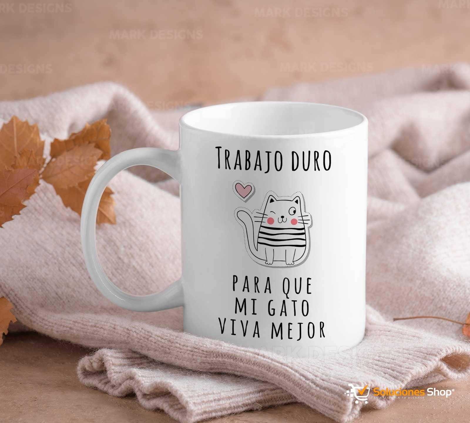 tazas personalizados de gatitos (1) 🐾 Taza Frases con Gatitos – ¡Personalizada para ti! 🐱☕