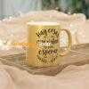 Taza Metálica Personalizada Oro o Plata con Brillo Único