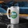 Jarra de Cerveza de Vidrio Esmerilado Personalizada – 16 oz con Diseño y Colores Difuminados a tu Gusto