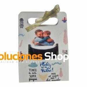 Taza mágica personalizada con dulces y caja especial