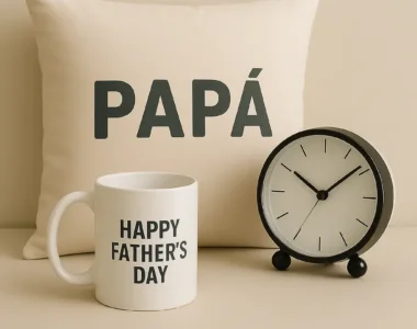 Set Regalo Día del Padre con Taza, Reloj y Almohada | Edición Especial
