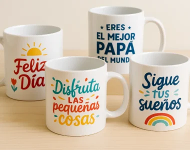 Tazas personalizadas con logo, frases motivadoras y fotos para regalo o empresa