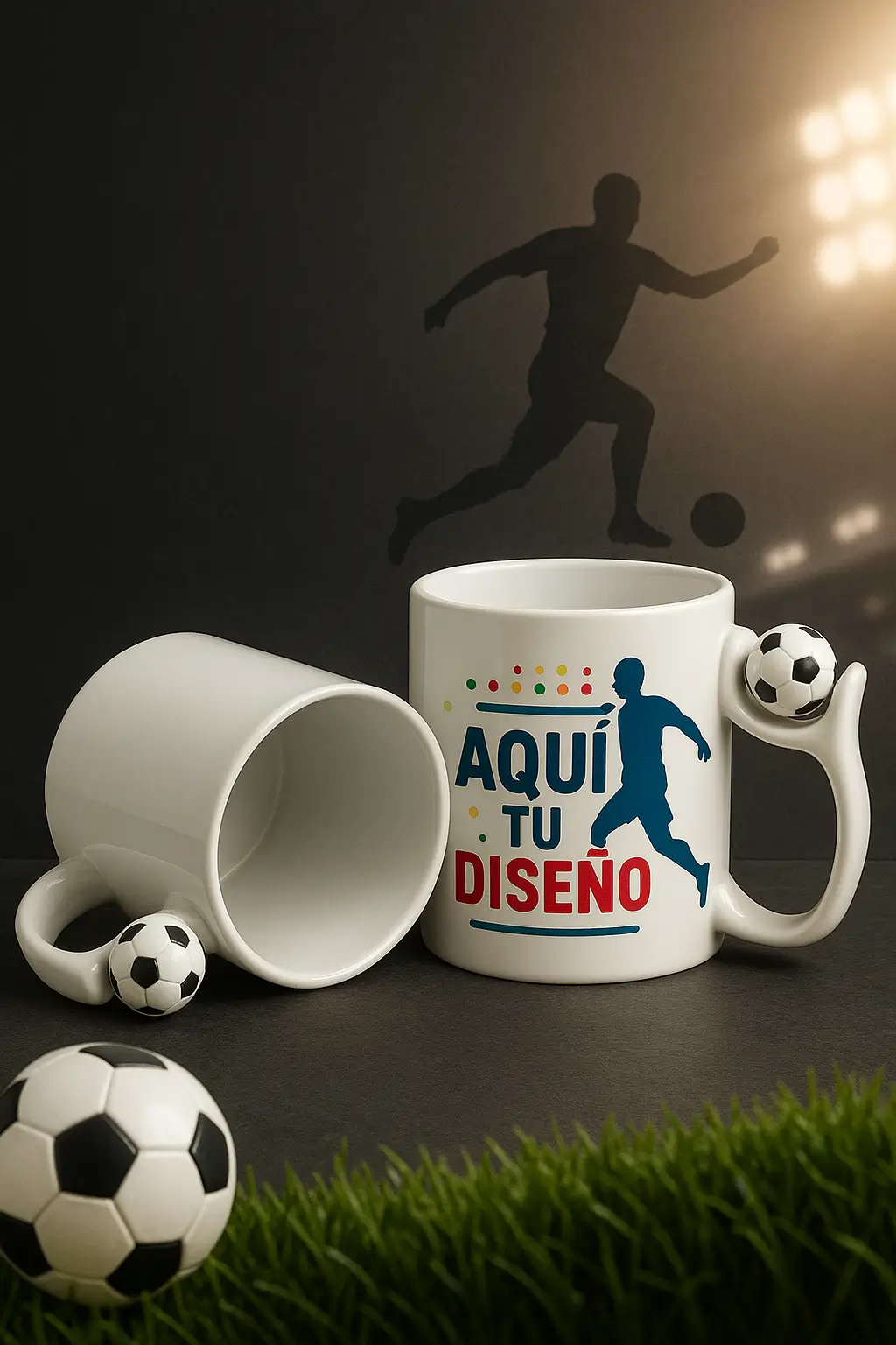 Taza con Bola de Fútbol ⚽ | Personalizada a Tu Gusto | Regalo Original Taza con Bola de Fútbol ⚽ | Personalizada a Tu Gusto | Regalo Original