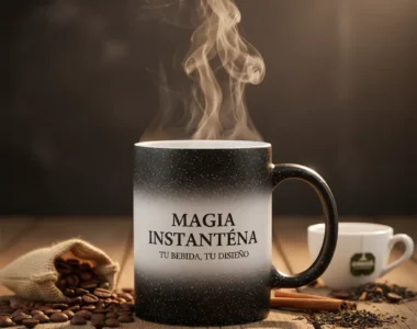 Taza Mágica Glitter 11 oz. Personalizada ¡Tu Foto Brilla con Lujo!