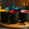 Taza con Cucharita Mágica 🎨 Colores Varios Calidad AAA ¡Personalizada!