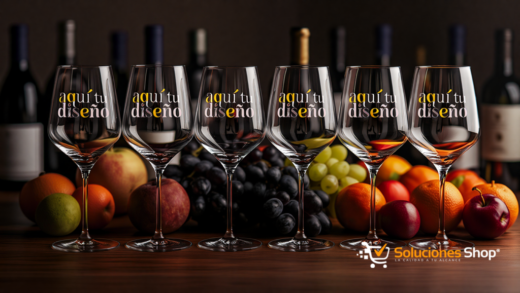 Copa de Vino Personalizada con UV 🍷 Diseño a Tu Gusto Mínimo 6 Unid.
