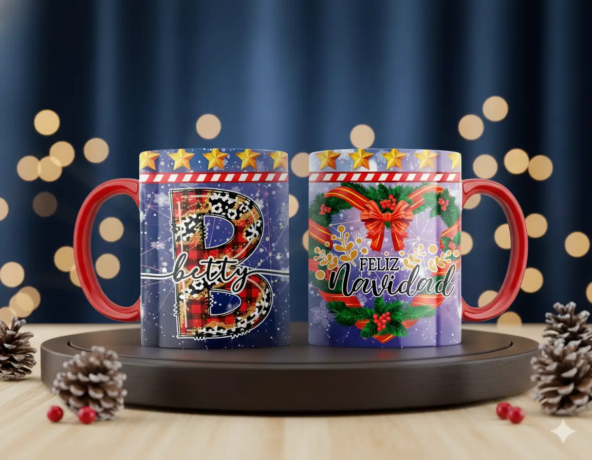 Tazas Abecedario Navideño 🎄 | Con o Sin Golosinas | Personalizadas con Tu Nombre Tazas Abecedario Navideño 🎄 | Con o Sin Golosinas | Personalizadas con Tu Nombre