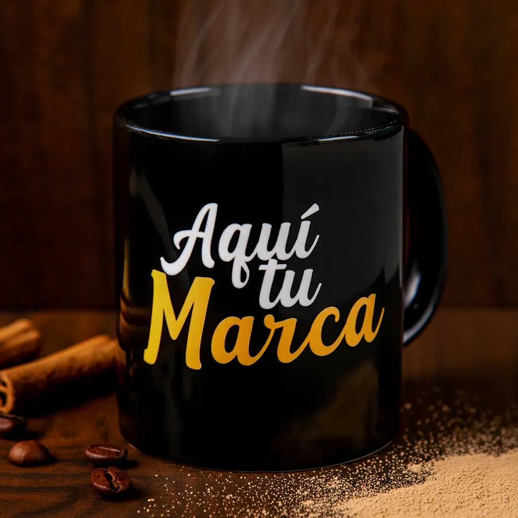 Jarra Porcelana Negra 11 oz Personalizada con DTF UV ¡Pocas Unidades! (2) Jarra Porcelana Negra 11 oz Personalizada con DTF UV ¡Pocas Unidades!
