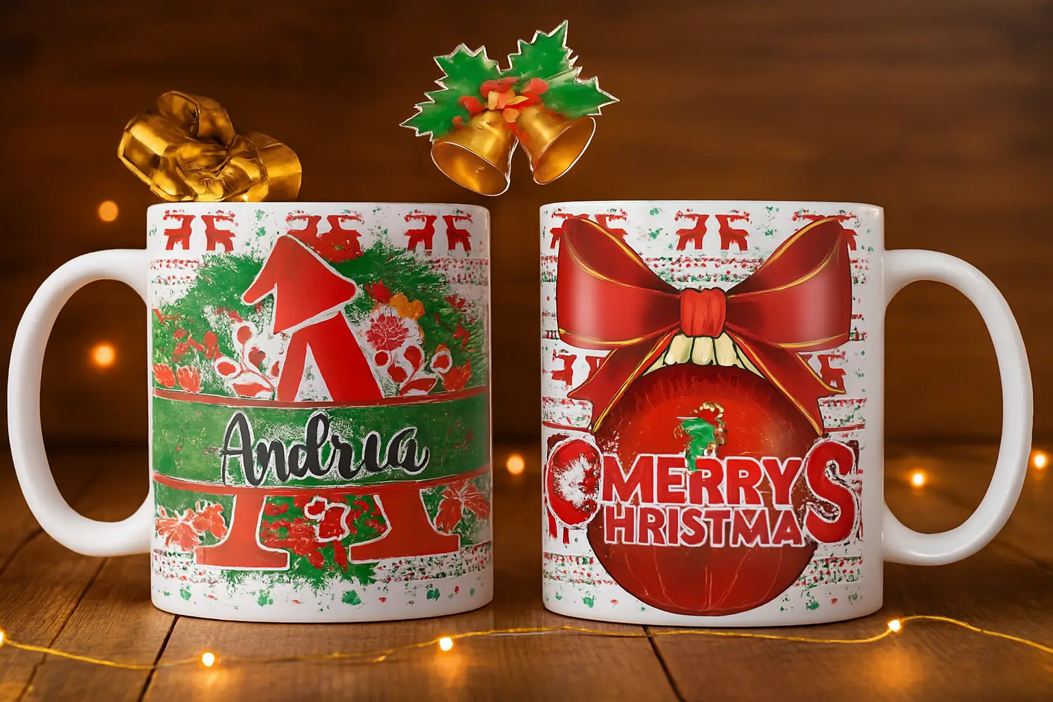 Tazas Abecedario Navideño 🎄 Diseño Llamativo Personalizadas con Tu Nombre Tazas Abecedario Navideño 🎄 Diseño Llamativo Personalizadas con Tu Nombre