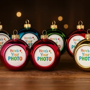 Bolas Navideñas Personalizadas 🎄 | 8 cm | Colores Disponibles | ¡Únicas!