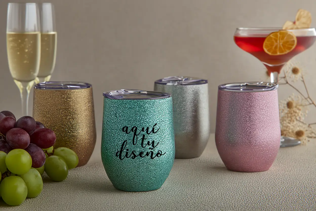 Vaso Vinero de Acero 12 oz 🍷 | Escarchado | Colores Disponibles | Elegancia Vaso Vinero de Acero 12 oz 🍷 | Escarchado | Colores Disponibles | Elegancia