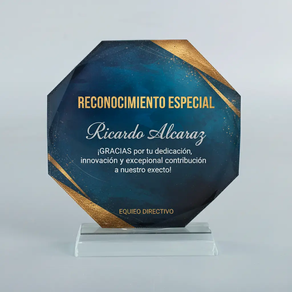 Trofeo de Vidrio Redondo (19 cm) con Impresión a Color | Incluye Caja de Lujo Trofeo de Vidrio Redondo (19 cm) con Impresión a Color | Incluye Caja de Lujo