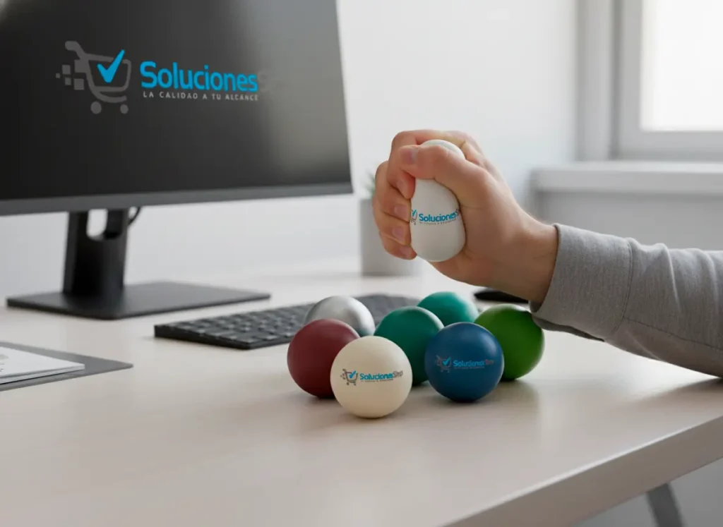 Pelota Antiestrés de Silicona Personalizada con tu Logo de Empresa
