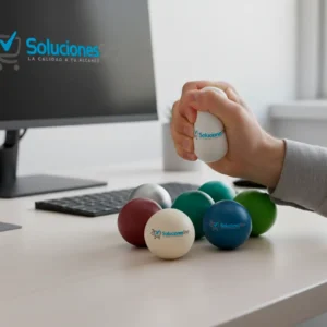 Pelota Antiestrés de Silicona Personalizada con tu Logo de Empresa