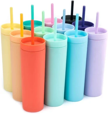 Skinny Tumblers Neón y Pastel en Guanacaste El Souvenir Perfecto