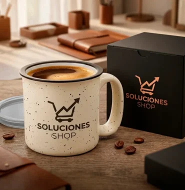 Taza Enlozada Vintage Personalizada – Premium Premium (Estilo Peltre)